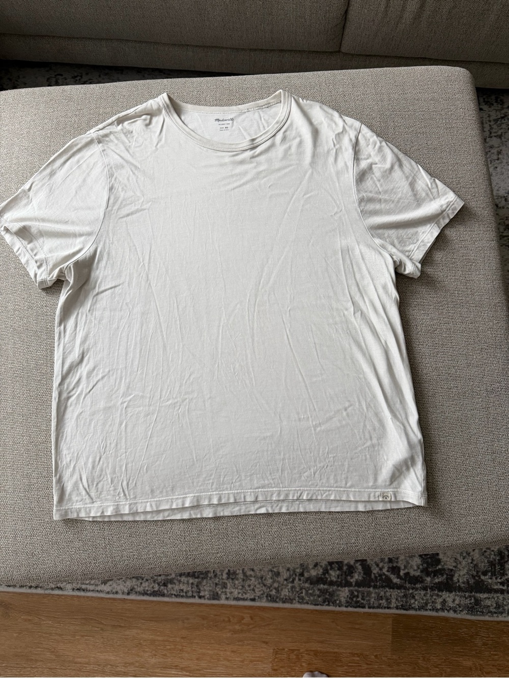 Madewell White Short Sleeve Crewneck Tee